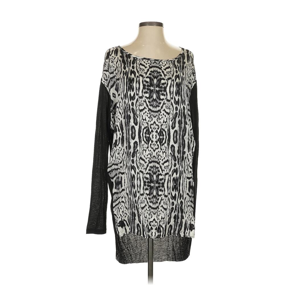 Thomas Wylde Silk Long Sleeve Blouse Dress Neo-Gothic Punk Indie Sleaze New S